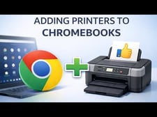 how to add priters to chromebooks youtube video