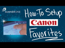 How-To Create Canon Favorites youtube video