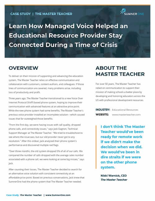 The Master Teacher Case Study Thumbnail - SumnerOne