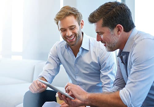 two-businessmen-going-over-a-lease-agreement