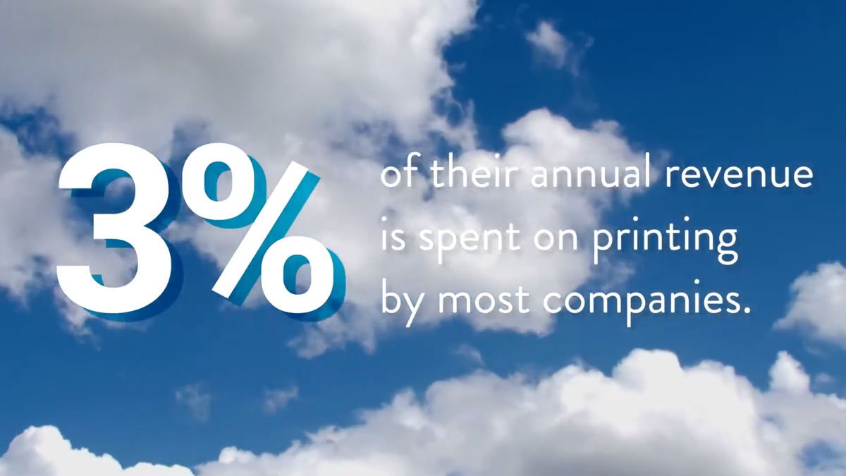 Most companies spend 3% of their annual revenue on printing