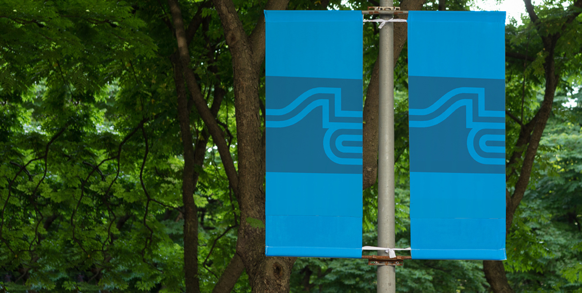 Banners on St. Louis Community College's campus